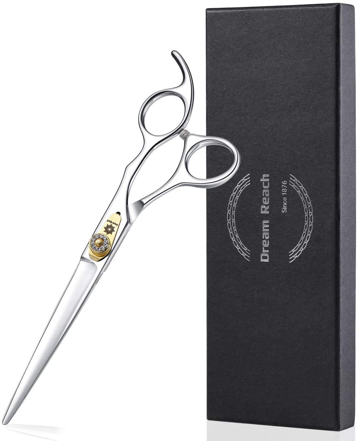 Dream Reach Professional 7" Dog Grooming Scissors - JP-440C Stainless Steel Pet Hair Cutting Shears for Trimming