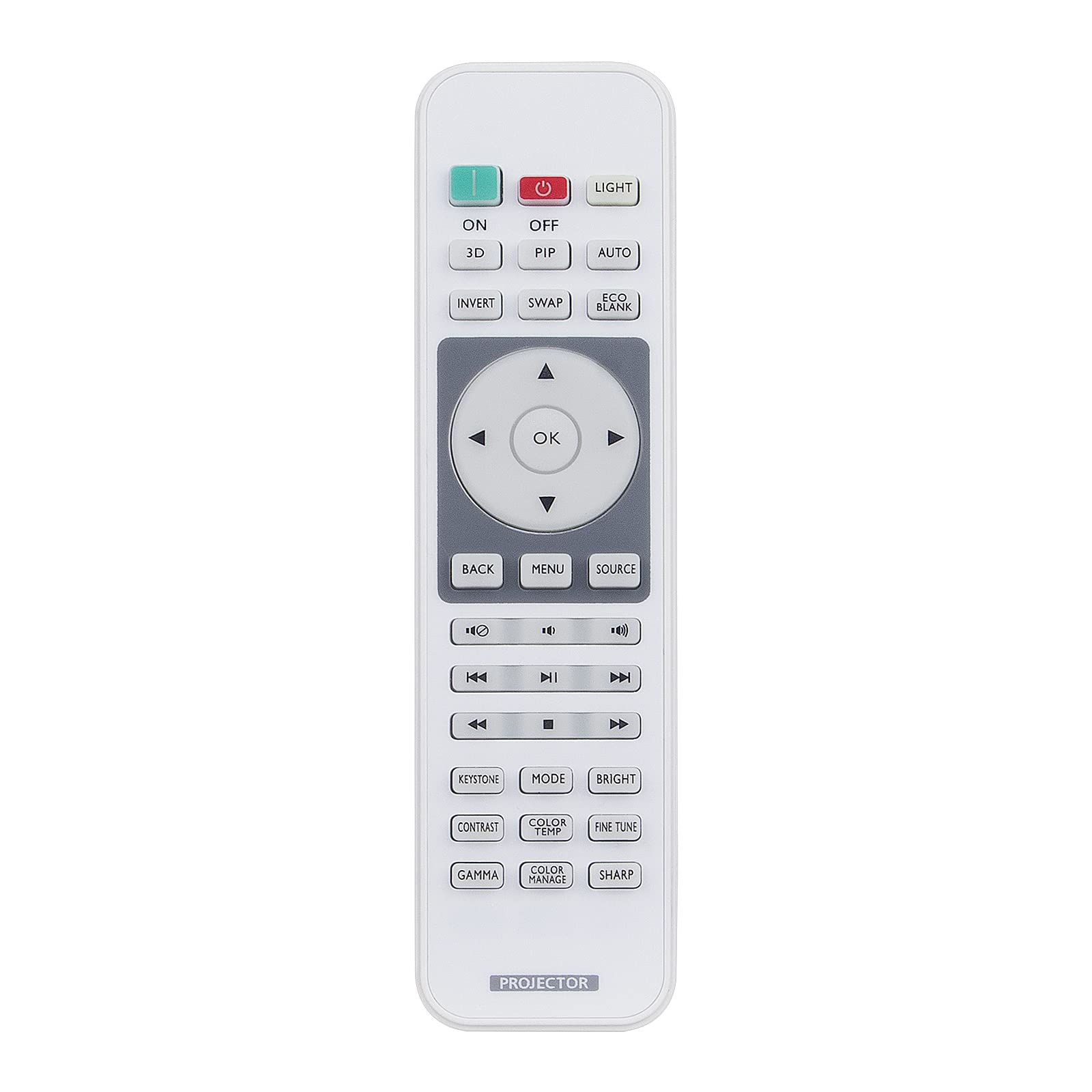 Replacement Remote Control Fit for BenQ Digital Projector Home Cinema Series HT1075 HT1085ST Remote