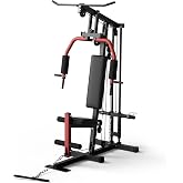 Full Body Strength Training Home Gym Machine &ndash; Heavy-Duty Multi-Function Fitness Equipment with LAT Pulldown, Chest Press, Leg Extension, Pulley System &ndash; Fits 1" &amp; 2" Weight Plates &ndash;