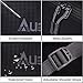 Auelife Packable Backpack, Multipurpose Lightweight Water Resistant Black Hiking Daypack for Travel/Camp