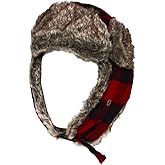 Goodfellow & Co Men's Plaid Faux Fur Trapper Hat