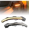 QKLsudua 2pcs Dynamic Side Mirror Indicator Turn Signal Light Sequential Blink Compatible with VW Golf 8 GTI R GTE GTD MK8 2020 2021