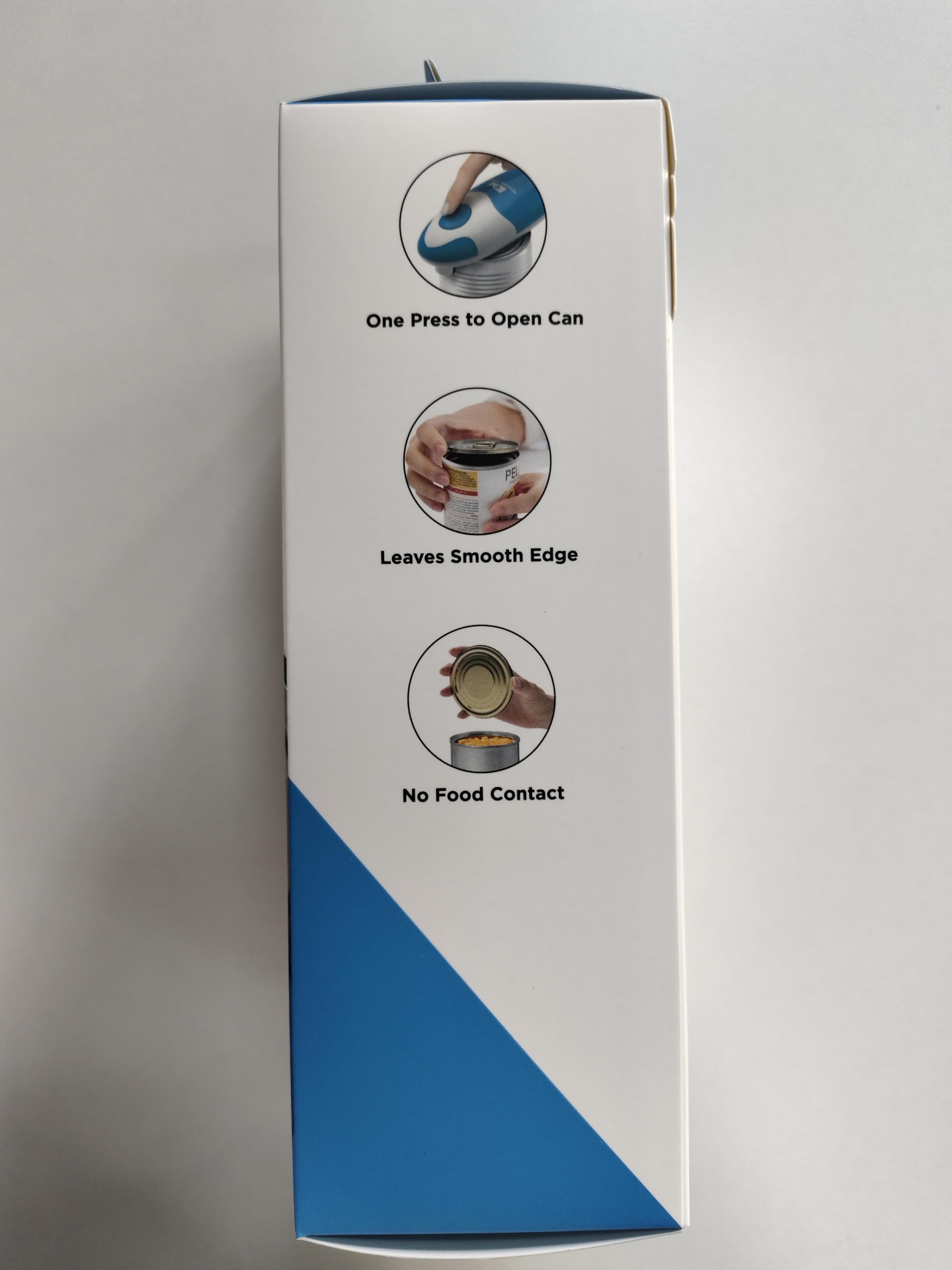 Kitchen Mama Auto Electric Can Opener : Open Your Cans with A Simple Press of Button - Automatic, Hands Free, Smooth Edge, Food-Safe, Battery Operated, YES You CAN (Sky Blue)