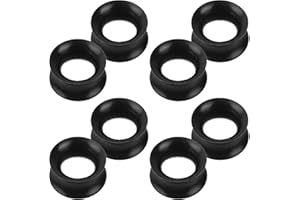 ONESING 2/8Pcs Silicone Gauges for Ears 00G-25mm Flexible Ear Tunnels Gauges Double Flared Ear Gauges Hypoallergenic Ear Expa