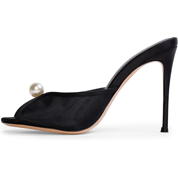 靴 rim.ark Pointed toe mule 38 Amazon.com | RYNKOMA Women'S Leather Pointed Toe Stacked