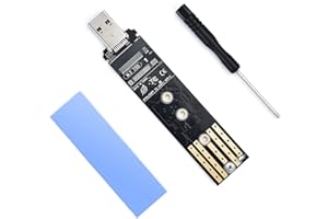 ELUTENG M.2 to USB Adapter Dual Protocol M.2 NVME SATA Hard Drive USB3.1 Gen2 10Gbps USB to NVME PCI-E SSD Reader M Key & B+M Key Support UASP for 2280 2260 2242 2230 SSD Enclosure
