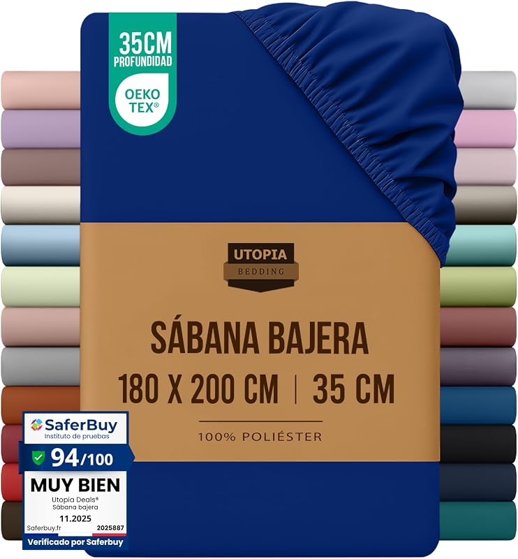 Lençol encordado 180x200 - Azul Real
