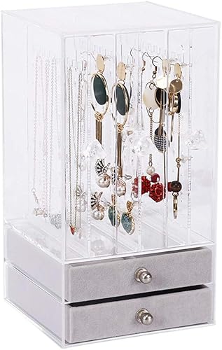 Amazon Com Langman Acrylic Jewelry Organizer Chest Makeup Storage