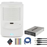Algo 8180 PoE IP Paging and SIP Loud Ringer Indoor Audio Alerter Bundle with Algo 8301 IP Paging Adapter &amp; Scheduler, Ethernet (RJ-45) Cable, 2X Auxilary Cable, Cable Ties, 6th Avenue Fiber Cloth