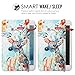 MoKo iPad Mini 4 Case - Slim Lightweight Shell Stand Cover with Translucent Frosted Back Protector for iPad Mini 4 7.9 inch 2015 Release Tablet, Christmas Deer (with Auto Wake / Sleep)