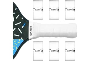 Tannius Pickleball Paddle Grip Tape, 6 Pack Precut Pickleball Grips, Absorbent and Enhanced Pickleball Paddle Overgrip