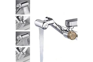 1080° Rotating Faucet Extender with Upward Facial Mist,4 Water Modes & Built-in Filter,Rotating Faucet Extender with Filter f