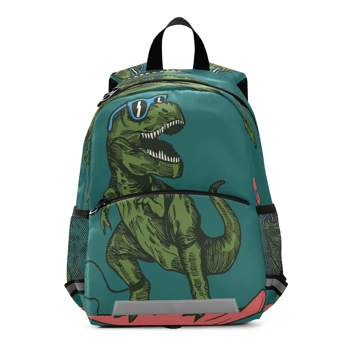 Kids Backpack Skateboard Dinosaur Kindergarten School Bag for Toddler Girls Boys