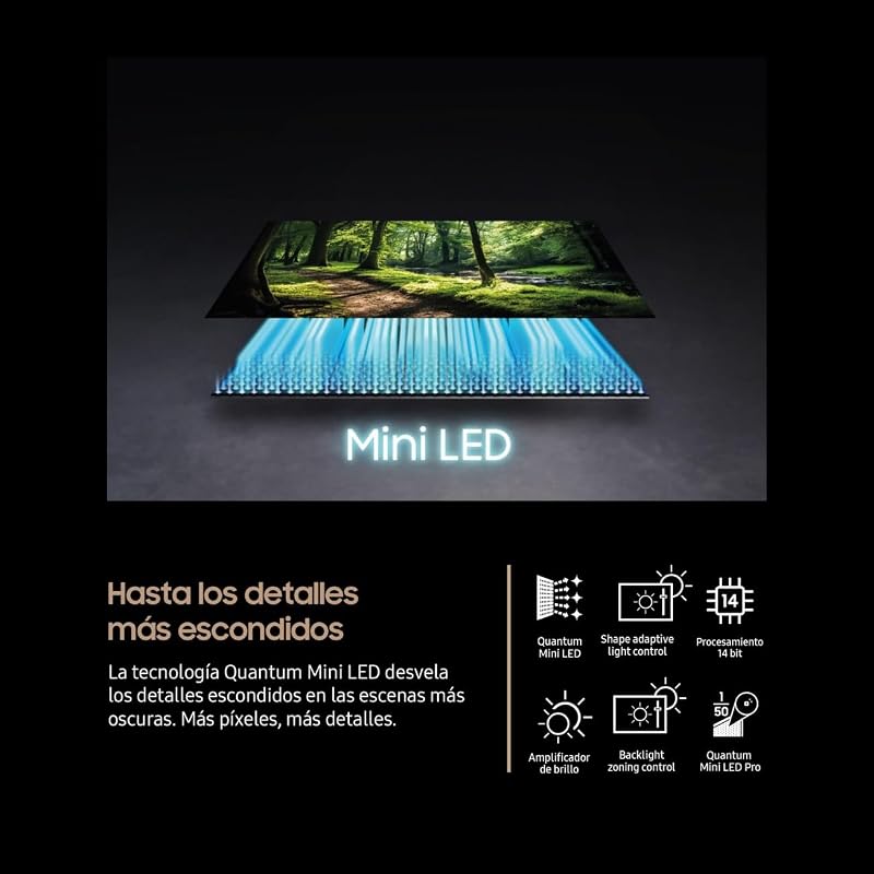 TV 115 Pulgadas Neo QLED QN90F 4K Mini LED Smart TV, Imagen y Sonido con IA 4K, Samsung Vision AI, Pantalla sin Reflejos con Glare Free y Quantum Matrix Technology Plus
