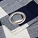 Lorraine Home Fashions 09570-84-00220 NAVY Courtyard Grommet Window Curtain Panel, Navy, 53