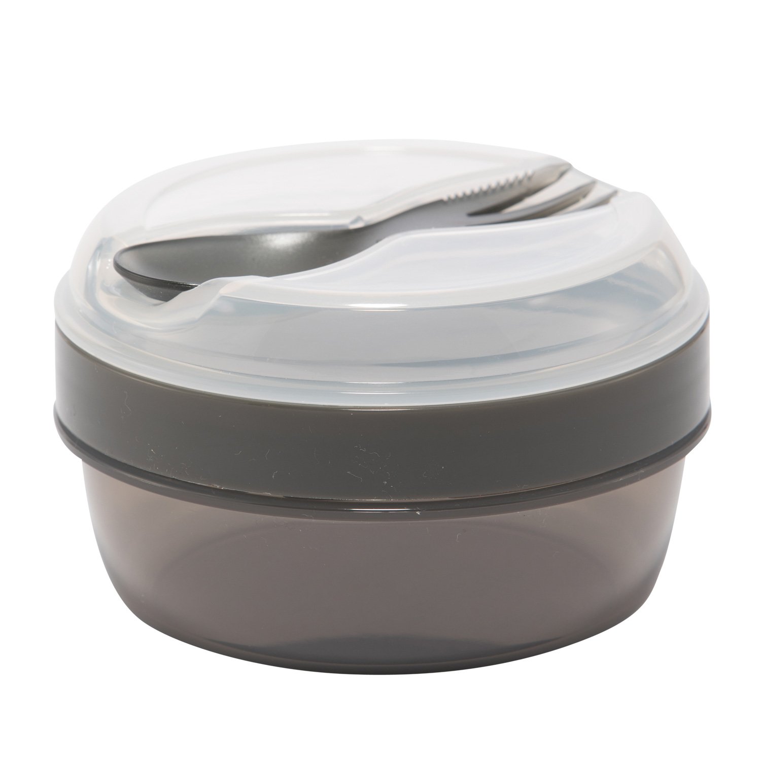 Carl Oscar Nice Cup Small Snack Box, bento box, lunchbox with cooling pack, keeps cool for several hours, includes cutlery grey