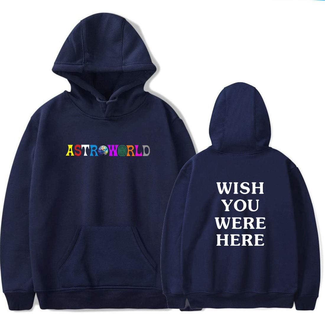 YIAI BTS Print Travis Scotts ASTROWORLD Hooded Hoodies Men/Women Clothes Plus Size Harajuku Hip Hop Hoodies Sweatshirt