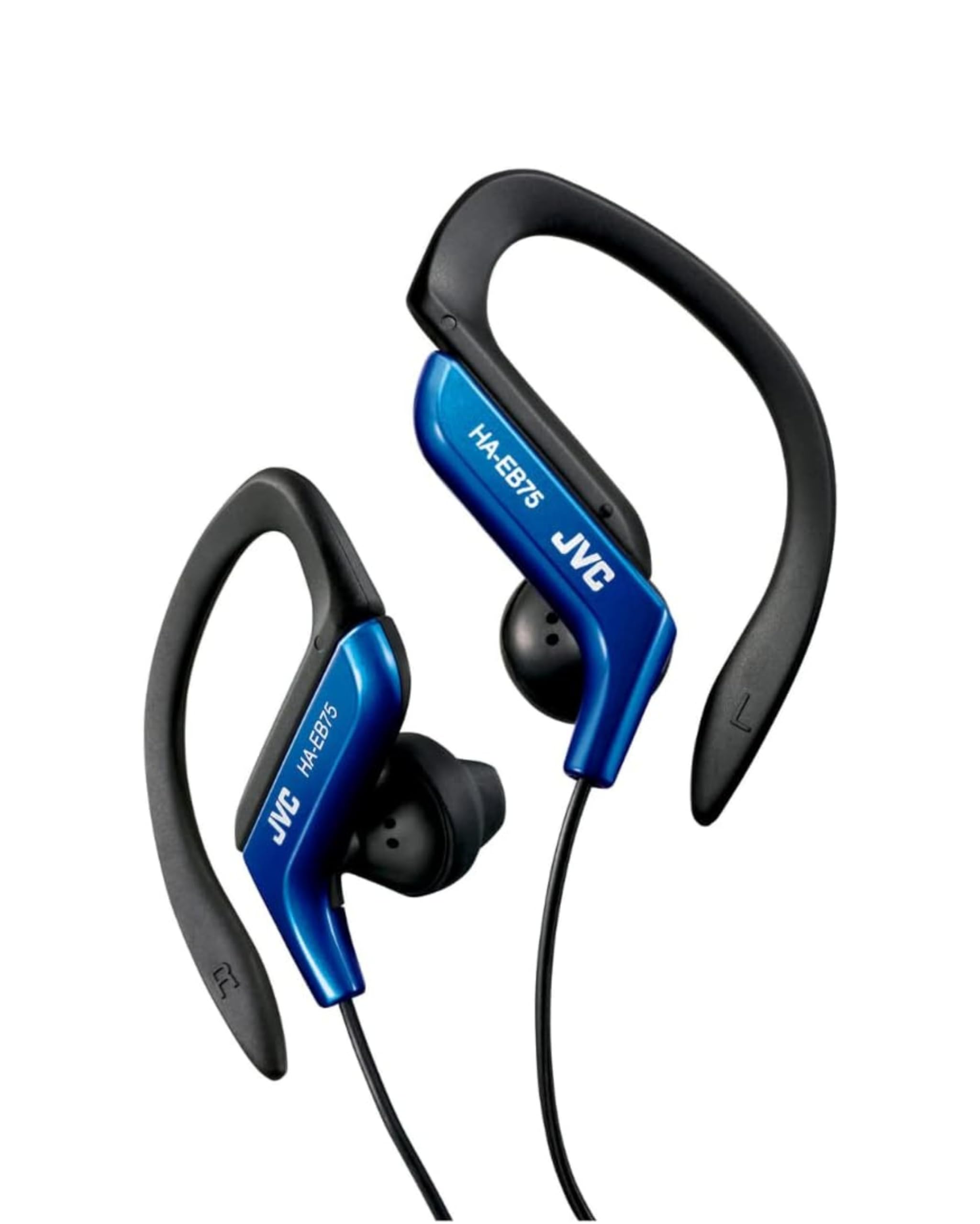 JVC, HA-EB75-AN-U Adjustable Sport Clip Earphones (Blue)