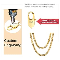 Mens Necklace Chain 6MM 28inch 18K Gold Filled