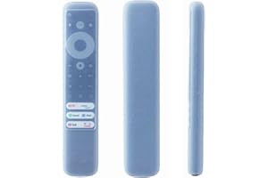 Full Cover for 2023 TCL RC813 FMB1 / RC902V FMR1 / RC923 Voice Remote, Silicone Cover for TCL Q6 Q7 QM8 S4 S3 Series Google T