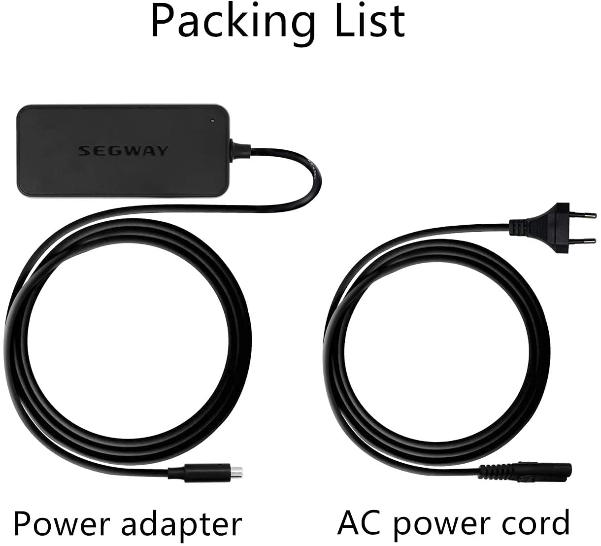 Segway-Ninebot Segway Ninebot Battery Charger for ES2/ES4/E22/ES1L Electric Kick Scooter, 42V 1.7A Power Supply Cord, Multiple Security Protection, UL& CE Certified, Black