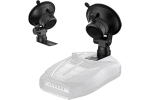 SDSACZMU Radar Detector Mount,Car Radar mounting Bracket Suction Cup Holder,Windshield & Dashboard Radar Detector Suction Mount,For Cobra Escort Beltronics Valentine One Radar Detector,Easy to Install
