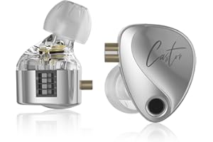 KZ Castor in Ear Monitor, Harman Bass Edition IEM with Dual Dynamic Drivers, Tunable Sound Wired Headphones Gaming Earbuds wi
