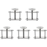 uxcell Flow Control Tubing Clamps Adjustable Swivel Screw Compressor Hose Clamp for Lab 5Pcs