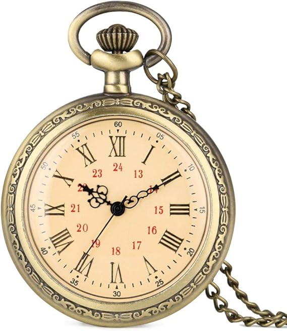 Orologio Da Tasca Con Catena Orologio Da Tasca Vintage Orologio Da Taschino Con Numeri Romani