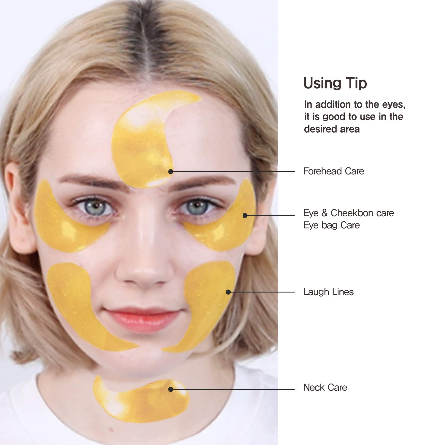 Under Eye Collagen Patches Eye Masks with 24K Gold and Snail, Eye Gel Treatment Masks for Puffy Eyes, Eye Pads for Dark Circles, Under Eye Bags, Anti Wrinkle, Moisturizing Improves Elasticity 30 PAIRS : Beauty
