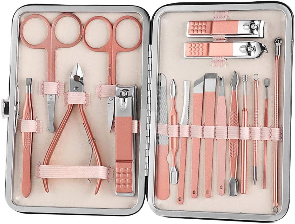 Manicure Set Nail Clippers Pedicure Kit Stainless Steel Manicure Kit, Professional Grooming Kit, Nail Care Tools