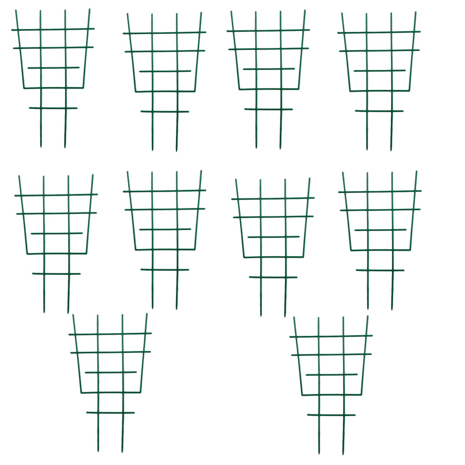 SFTYUFS 20 PSC DIY Garden Plant Climbing Trellis Potted Plant Growing Support Garden Trellis Plastic Superimposed Potted Plant for Potted Climbing Plants Vines (green)