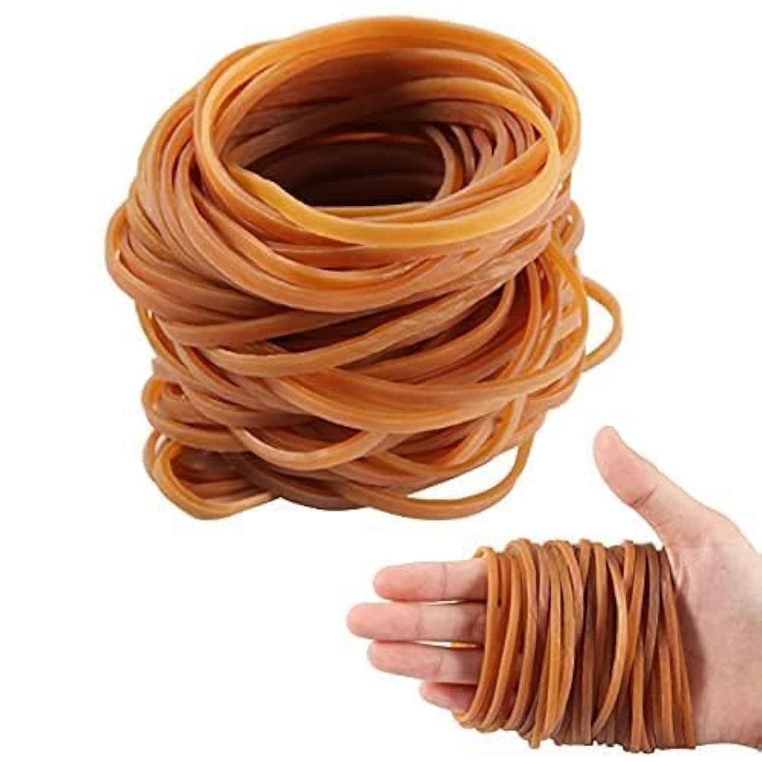 Thick Elastic Bands 150pcs Heavy Duty Trash Can Bands Stretchable Rubber Bands Elastic Trash Can Bands Office File Folder Strong Elastic Rubber Bands for School Home Office Supplies 3.7Inches