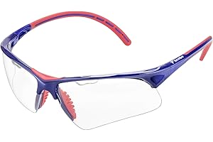 Tecnifibre "Absolute Protective Squash Eyewear/Eyeguard - Impact Resistant (Blue/Red, White/Green, & Black/Orange Colors)