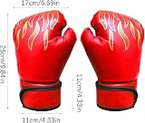 Hwtcjx Kids Boxing Gloves Red 6 oz 3-12 Years PU Foam 23x15 cm view 2