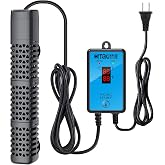 HiTauing Aquarium Heater, Upgraded 200W Fish Tank Heater with Intelligent Leaving Water Automatically Stop Heating and Advanced Temperature Control System, Suitable for Saltwater and Freshwater