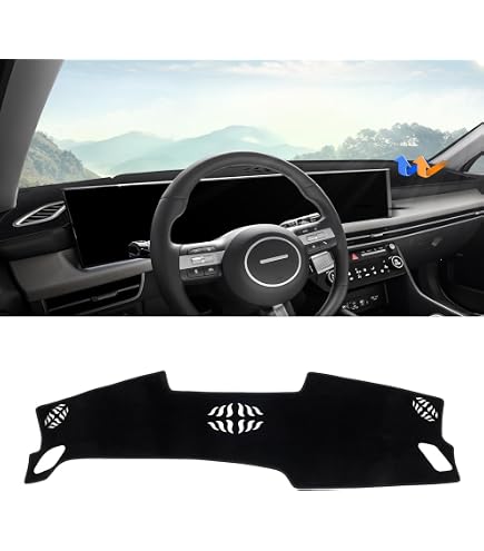 Carbon Fiber Look Center Console Trim For 2020-2024 Hyundai Sonata - Easy Install, US Stock 2 thumbnail image