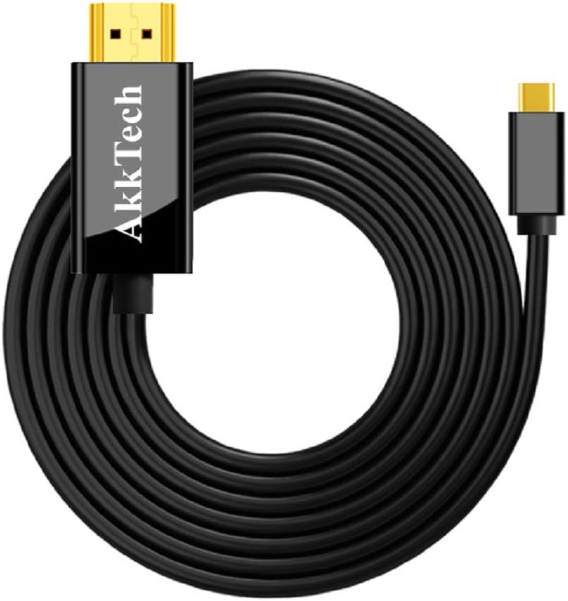 USB 3.1 Type C to HDMI Audio & Video Adapter. 6FT Smartphone to HDMI HDTV Cable Male to Male 4K@30Hz for Samsung Galaxy Note 8 S8/S8 Plus LG G5