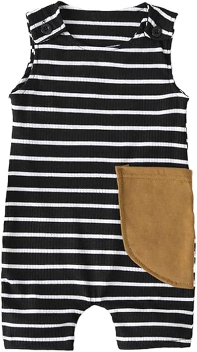 baby boy sleeveless romper