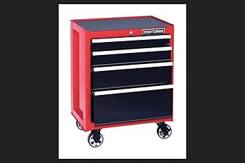 Craftsman 4 Drawer Heavy Duty Rolling Bottom Tool Cabinet Red