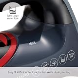 Morphy Richards Turbosteam Pro Pearl Ceramic Iron 3100W 0.4L Black Red view 6