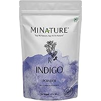 Mi Nature Indigo Leaf Powder 227g (8oz) |Pure Herbal Tint for Dark Hair Color | Natural Tinctoria Powder