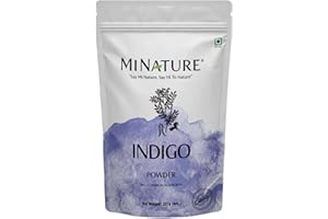 Mi Nature Indigo Leaf Powder 227g (8oz) |Pure Herbal Tint for Dark Hair Color | Natural Tinctoria Powder