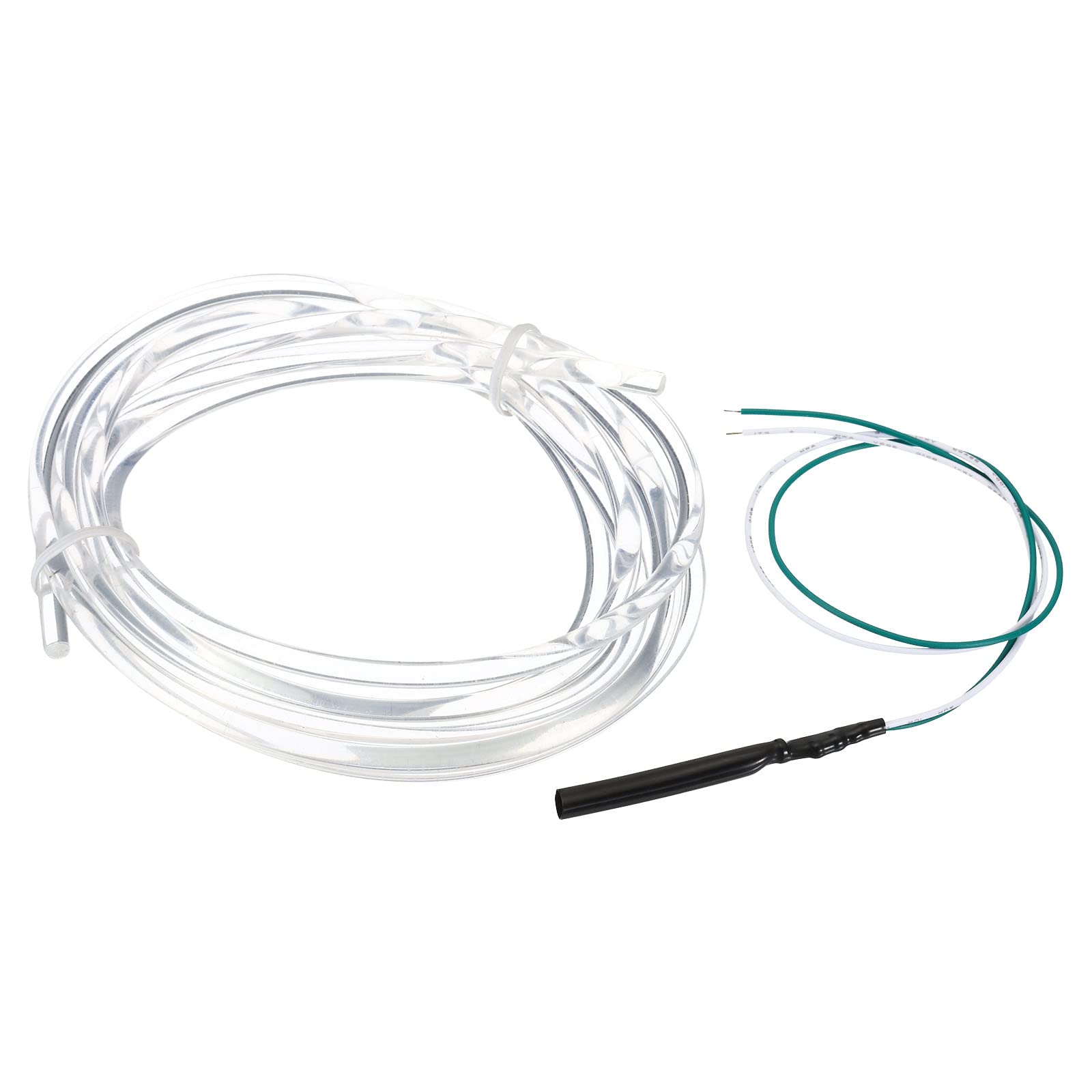 PATIKIL 4mm 2m PMMA Side Glow Fiber Optic Cable Kit, with LED Illuminator 12V 0.1W Testing Light Source Decoration for Home DIY Lighting