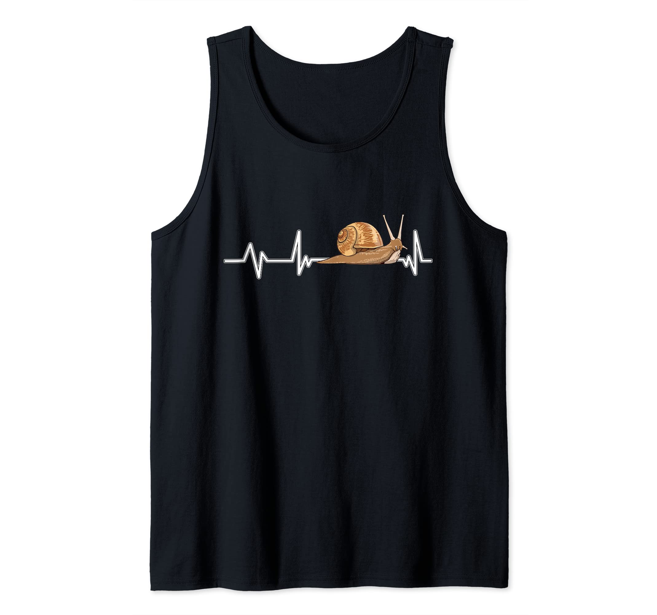 Snail Heartbeat Slug EKG Heart Rate Snails Tank Top