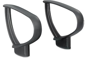 Safco 3396BL Optional Loop Arm Kit for Mesh Extended Height Chair Black 1 Pair