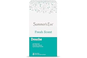 Summer's Eve Douche Fresh Scent 4.5 oz Size (Pack of 2) pH Balanced, Dermatologist & Gynecologist Tested
