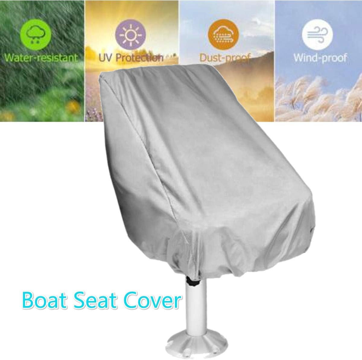 Essort Boat Seat Cover, Outdoor Waterproof Polyester Folding Pedestal