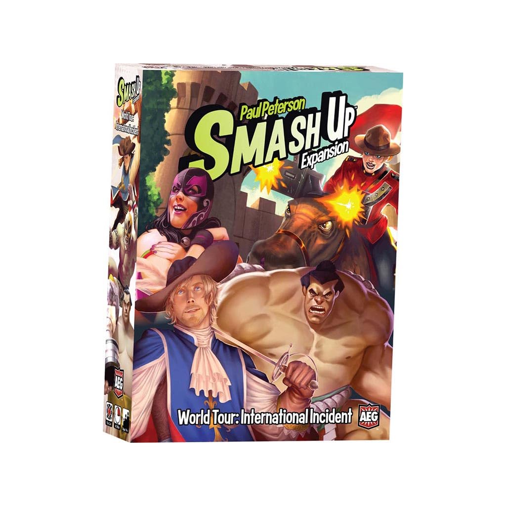 AEG Alderac Entertainment Group | Smash Up World Tour International Incident | Card Game for 2 tot 4 Players in English | Standalone Expansion | Ages 14+