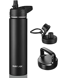 RUBYFLASK 24oz Insulated Water Bottle with